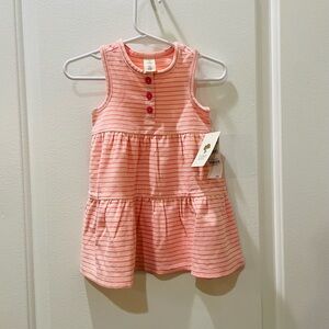 NEW…Tucker + Tate Racer Back Pink Striped Knit Dress